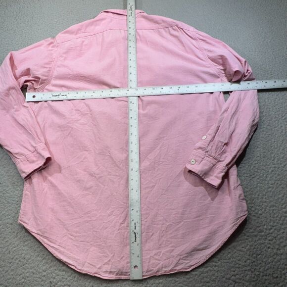 VINTAGE Polo Ralph Lauren Shirt Men Large Pink Double Dual Pocket USA Made Ivy - Picture 10 of 13